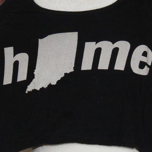 Sofra Women's Indiana Home Tank Crop Top Size M (C310)